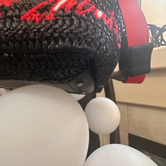 Christian Louboutin Hand Bag Black Raffia - Picture 4 of 13